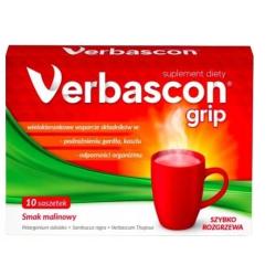 Verbascon Grip smak malinowy 10 saszetek