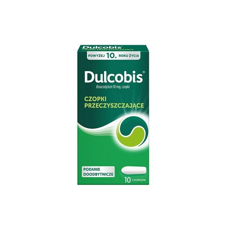 Dulcobis 10 mg 10 czopków przeczyszczających