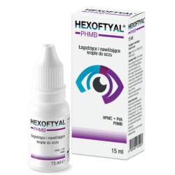 Hexoftyal PHMB łagodzące i nawilżające krople do oczu 15 ml