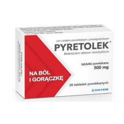 Pyretolek 500mg 20 tabletek