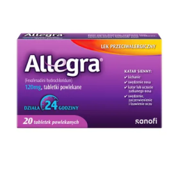 Allegra 120 mg 20 tabletek powlekanych