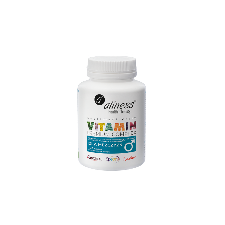 Aliness Premium Vitamin Complex dla mężczyzn x 120 tabletek VEGE