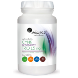 Aliness Cynk Organiczny Trio 15 mg x 100 tabletek