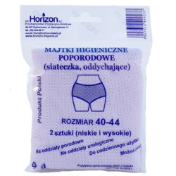 Majtki higieniczne poporodowe HORIZON dla kobiet rozmiar 38-40 2 sztuki