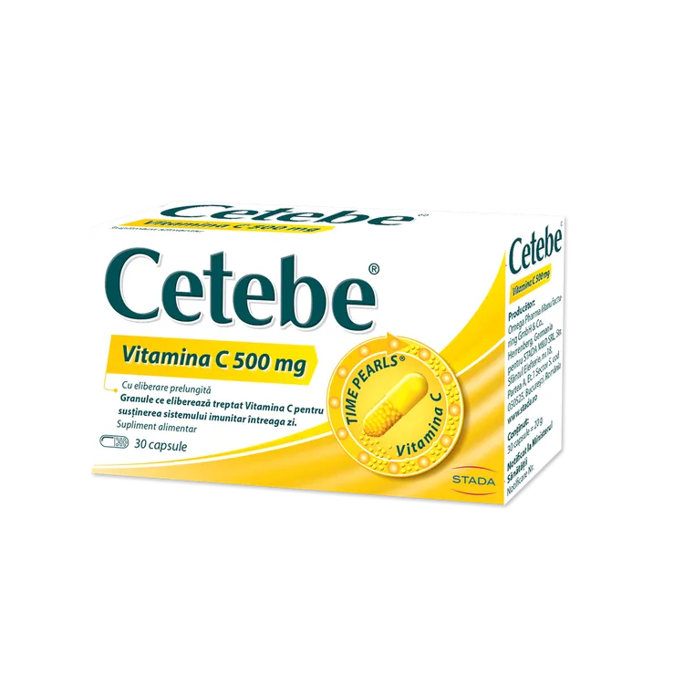 Cetebe Witamina C 500 mg 30 kapsułek