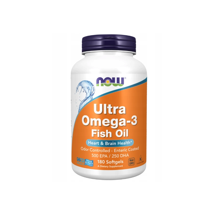 NOW Foods Ultra Omega 3 500 EPA/250 DHA 180 kap.