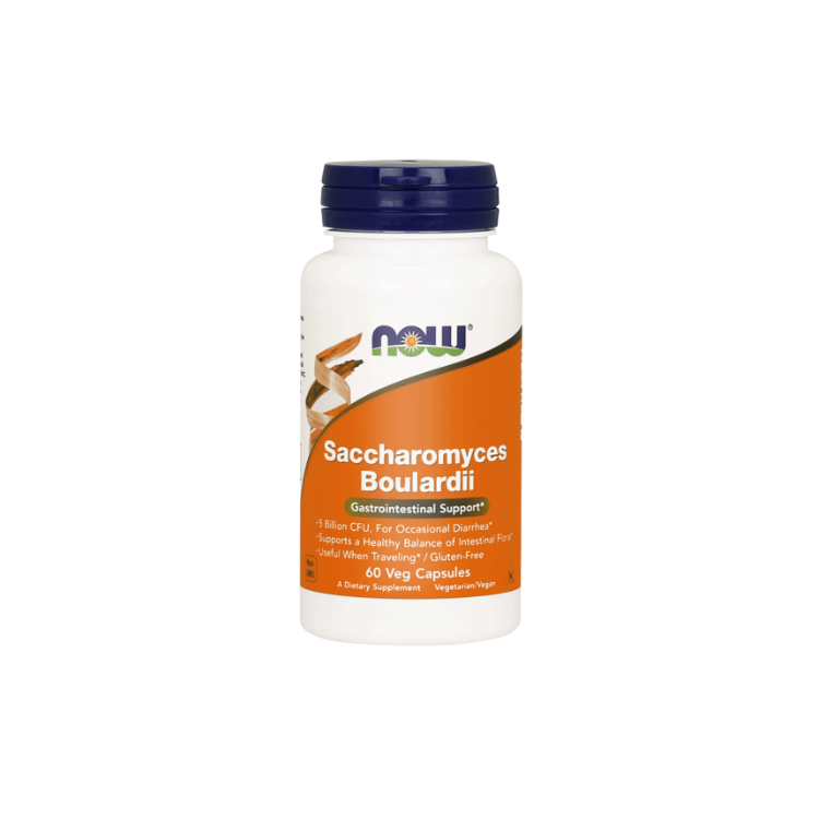 NOW Foods Saccharomyces Boulardii 60 kaps.