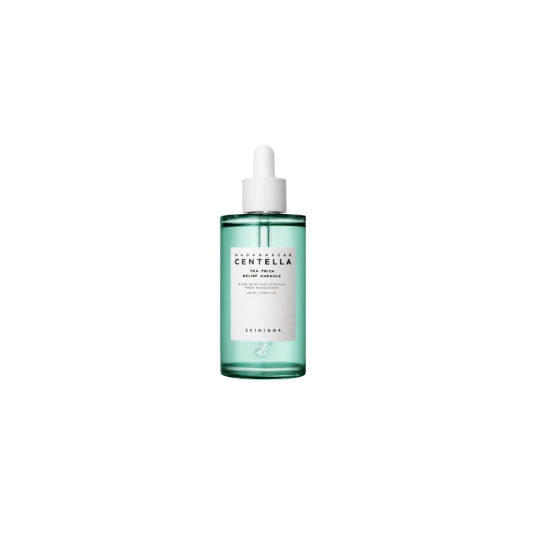 SKIN1004 Madagascar Centella Tea-Trica Relief Ampoule Intensywnie regenerujące serum dla cery tłustej i problematycznej 100 ml