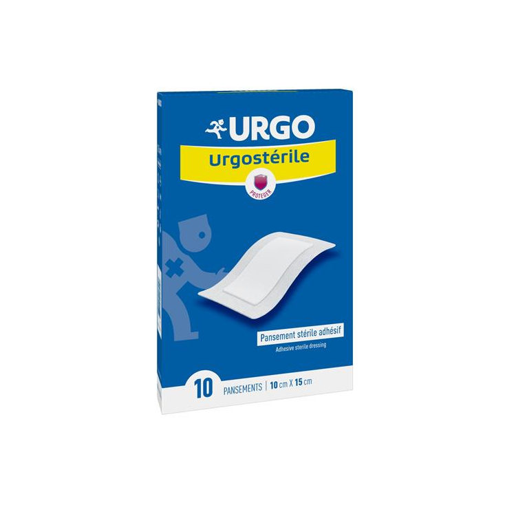 URGO Urgostèrile 10 x 15cm Sterylny Opatrunek 10 szt.