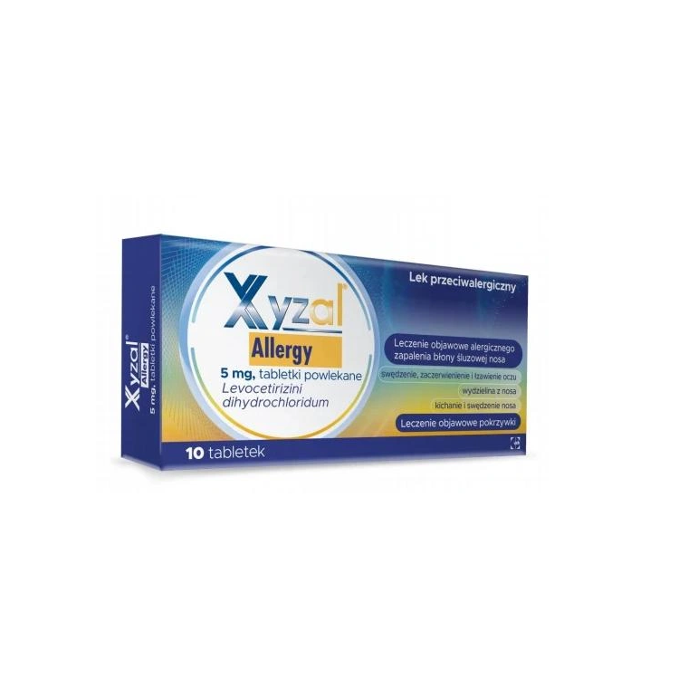 Xyzal Allergy 5 mg tabletki powlekane na alergię 10 szt