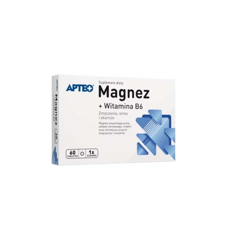 Magnez + Witamina B6 APTEO 60 tabletek