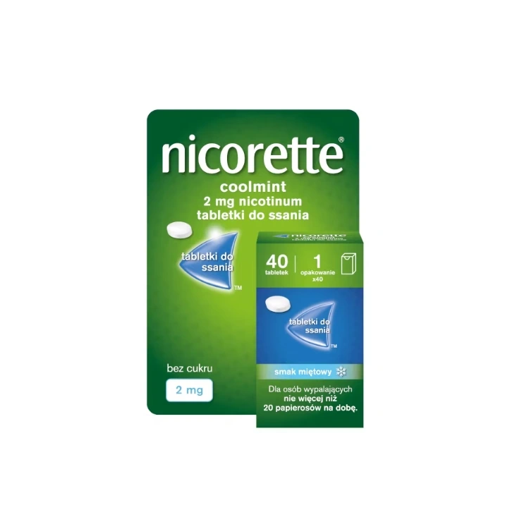 Nicorette Coolmint 2 mg 40 tabletek