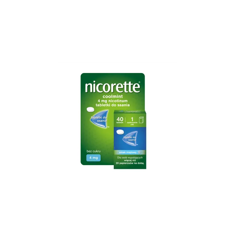 Nicorette Coolmint 4mg 40 tabletek do ssania