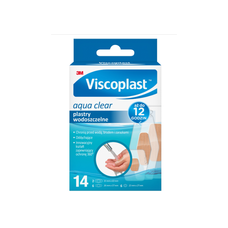 VISCOPLAST Aqua Clear plastry wodoszczelne 14 szt.