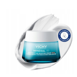 VICHY Zestaw Minéral 89 Booster nawilżający 50ml + Krem bogaty 50ml