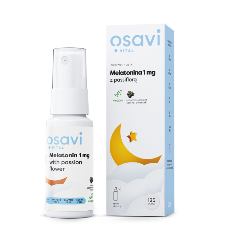 OSAVI Melatonina 1 mg z passiflorą -25 ml spray doustny