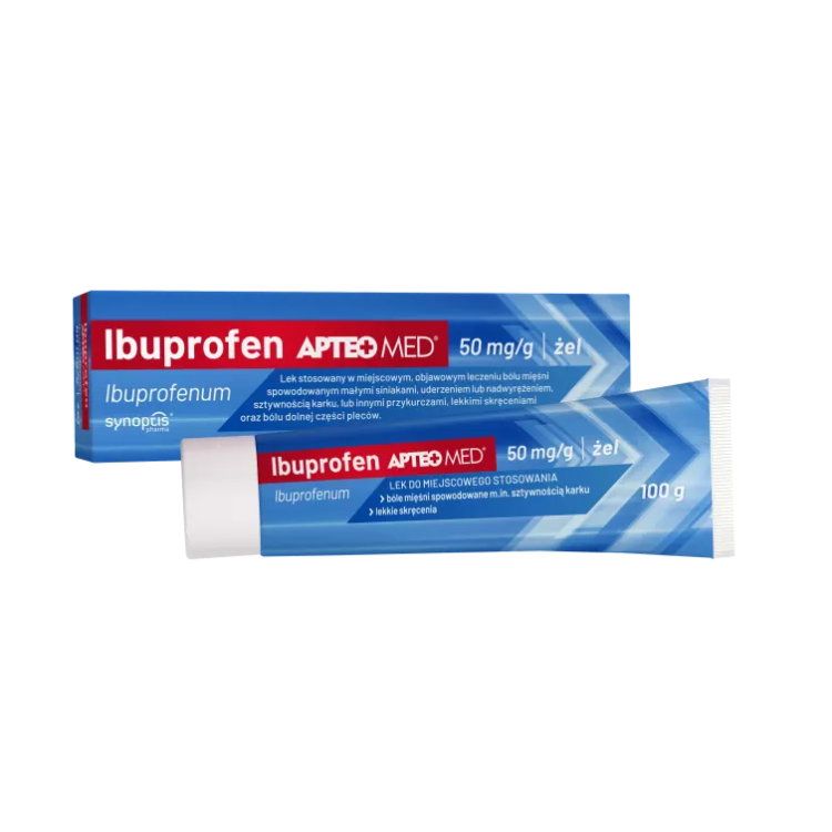 Ibuprofen APTEO MED, 50 mg/g żel 100g