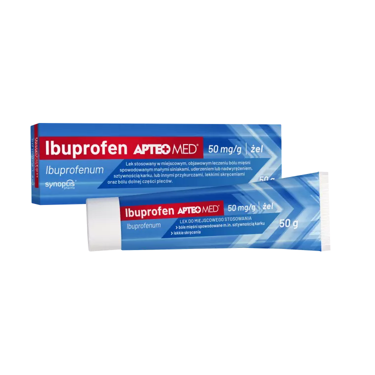 Ibuprofen APTEO MED 50 mg/g żel 50g