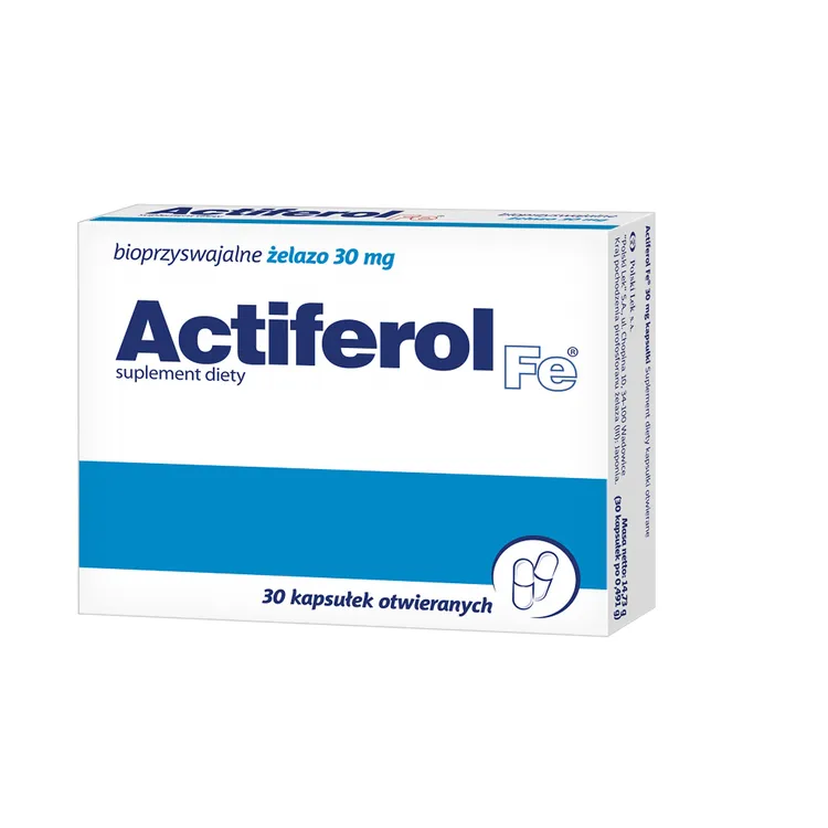 Actiferol Fe 30 mg 30 kapsułek otwieranych