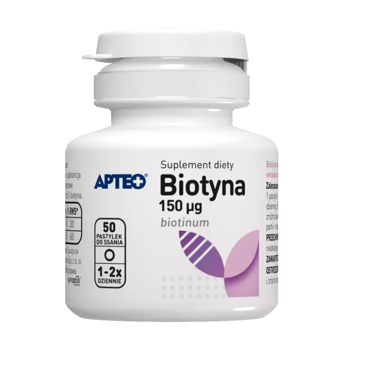 Biotyna 150 µg APTEO 50 pastylek do ssania