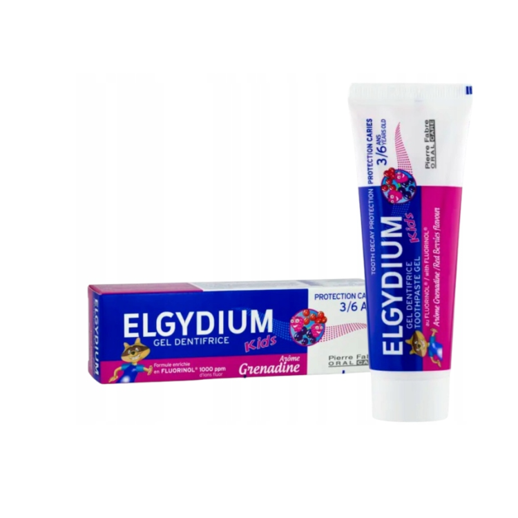 Elgydium Kids pasta do zębów w żelu o smaku czerwonych owoców 50 ml