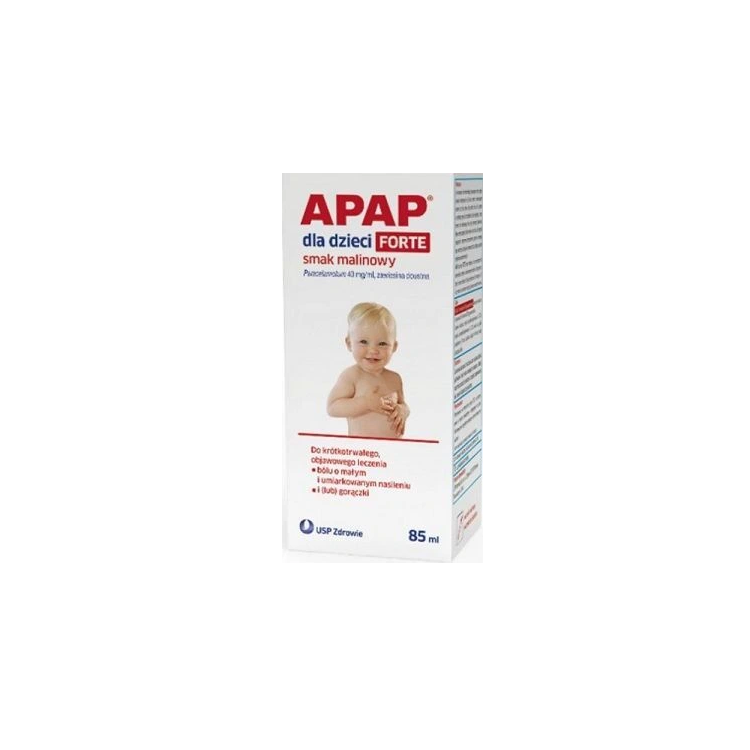 Apap dla dzieci Forte 40mg/ml zawiesina doustna smak malinowy 85ml