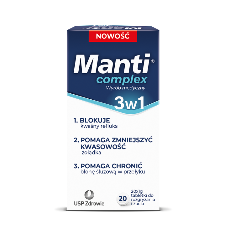 Manti Complex 3w1 - 20 tab. do rozgryzania i żucia