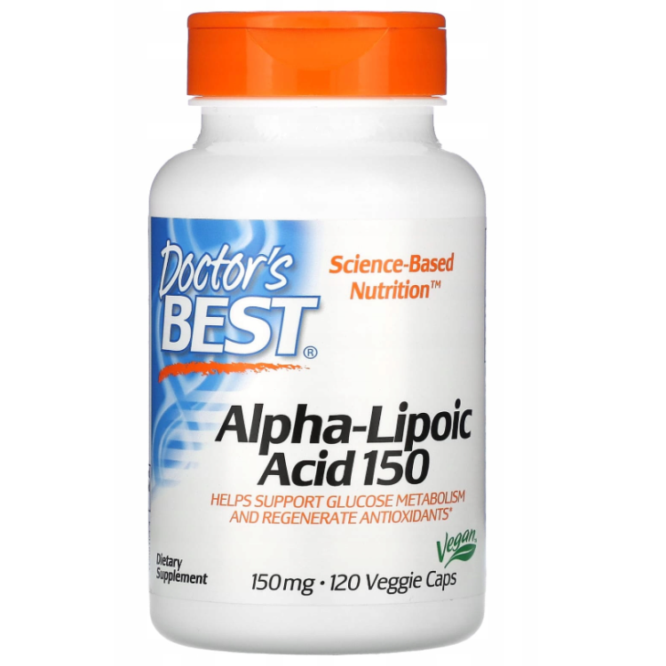 Doctor's Best Alpha-Lipoic Acid 150, 150 mg 120 Veggie Caps