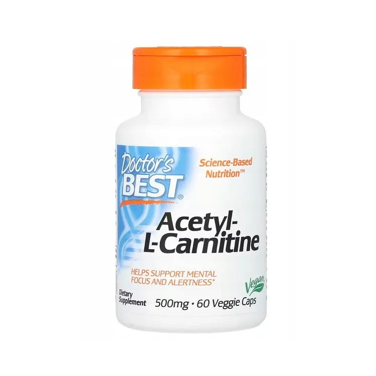 Doctor's Best Acetyl-L-Carnitine 500 mg 60 Veggie Caps