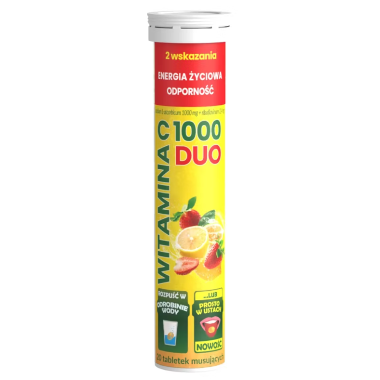 Witamina C 1000 DUO 20 tabletek musujących Witamina C 1000 DUO 20 tabletek musujących