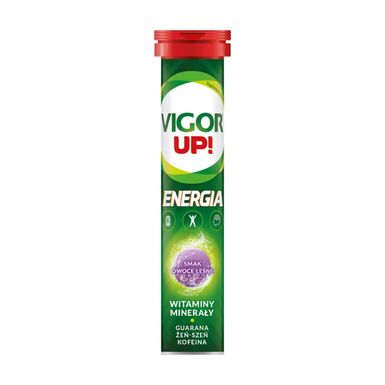 Vigor Up! Energia smak owoce leśne 20 tabletek musujących