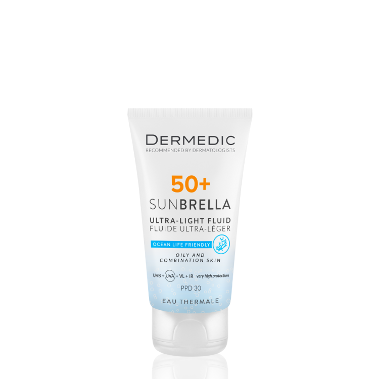 Dermedic Sunbrella Ultralekki krem SPF 50+ dla skóry tłustej i mieszanej 40ml Dermedic Sunbrella Ultralekki krem SPF 50+ dla skóry tłustej i mieszanej 40ml