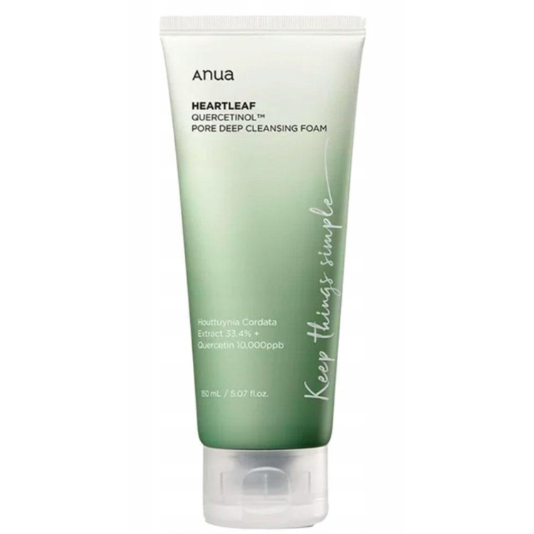 Anua Heartleaf Quercetinol Pore Deep Cleansing Foam myjąca pianka do twarzy 150ml