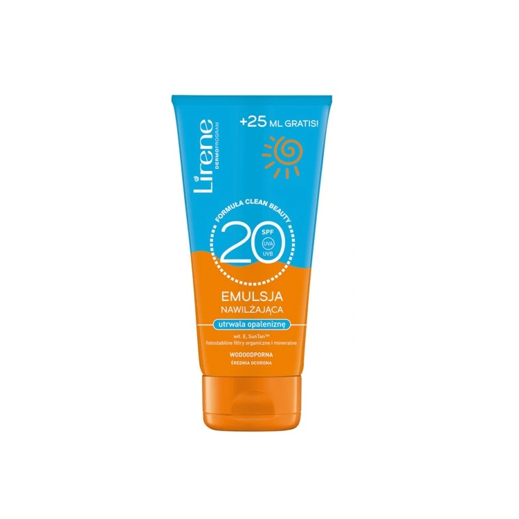 LIRENE Emulsja nawilżająca utrwalająca opaleniznę SPF20 175 ml LIRENE Emulsja nawilżająca utrwalająca opaleniznę SPF20 175 ml