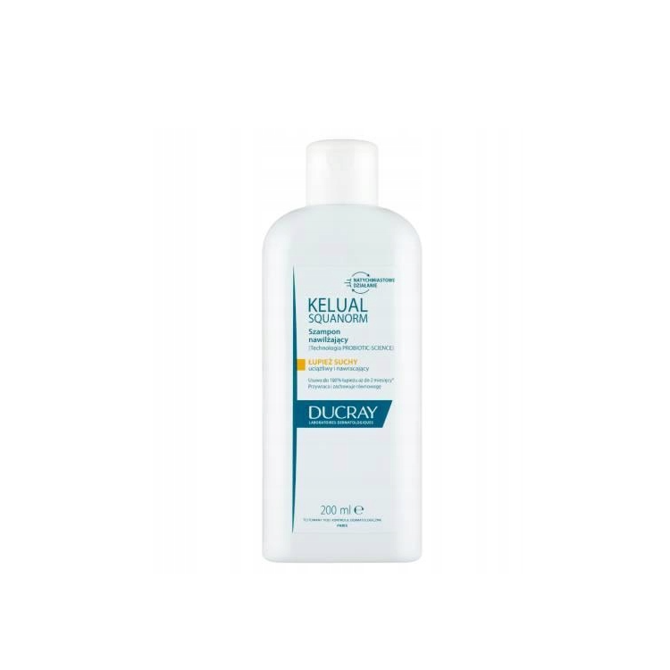 DUCRAY KELUAL SQUANORM Szampon nawilżający łupież suchy 200 ml DUCRAY KELUAL SQUANORM Szampon nawilżający łupież suchy 200 ml