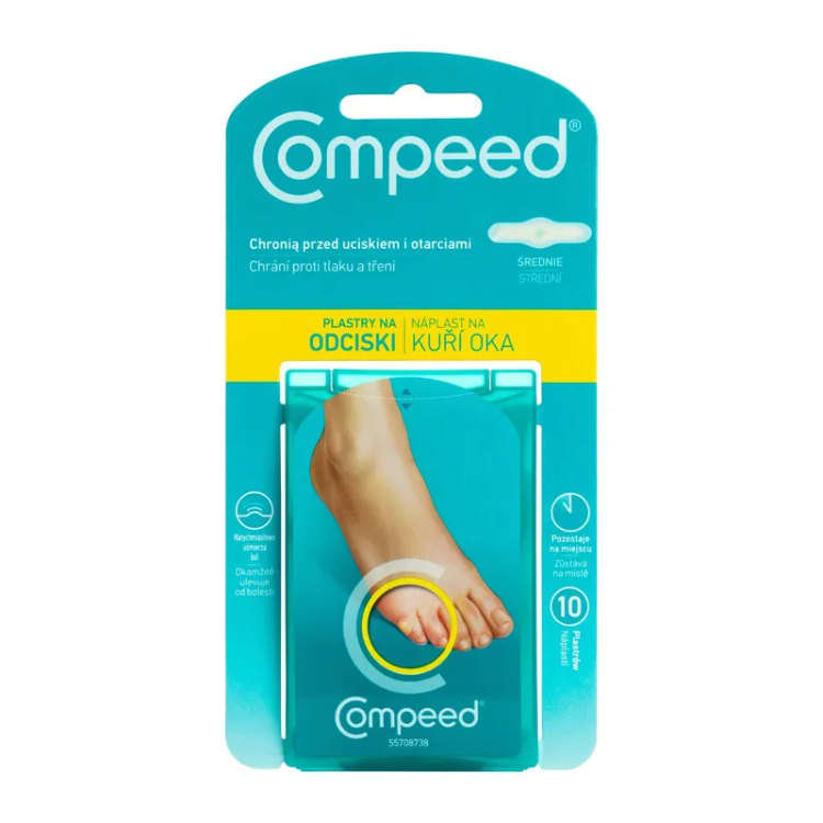 COMPEED Plastry na odciski na palcach 10 sztuk COMPEED Plastry na odciski na palcach 10 sztuk