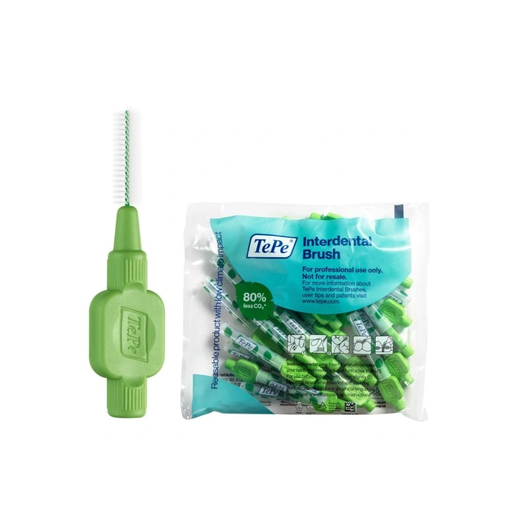 TePe Original szczoteczki międzyzębowe 0,8 mm zielone 25 szt. TePe Original szczoteczki międzyzębowe 0,8 mm zielone 25 szt.