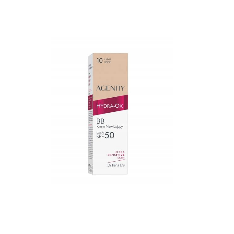 Dr Irena Eris AGENITY Hydra-Ox Krem BB SPF50 10 Light Beige 30ml Dr Irena Eris AGENITY Hydra-Ox Krem BB SPF50 10 Light Beige 30ml