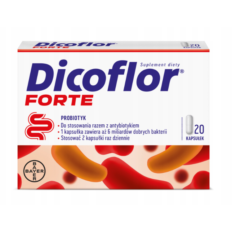 Dicoflor Forte 20 kapsułek Dicoflor Forte 20 kapsułek