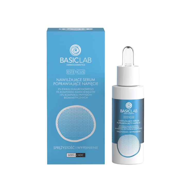 BasicLab Nawilżające serum poprawiające napięcie z 3% kwasu hialuronowego 30ml BasicLab Nawilżające serum poprawiające napięcie z 3% kwasu hialuronowego 30ml