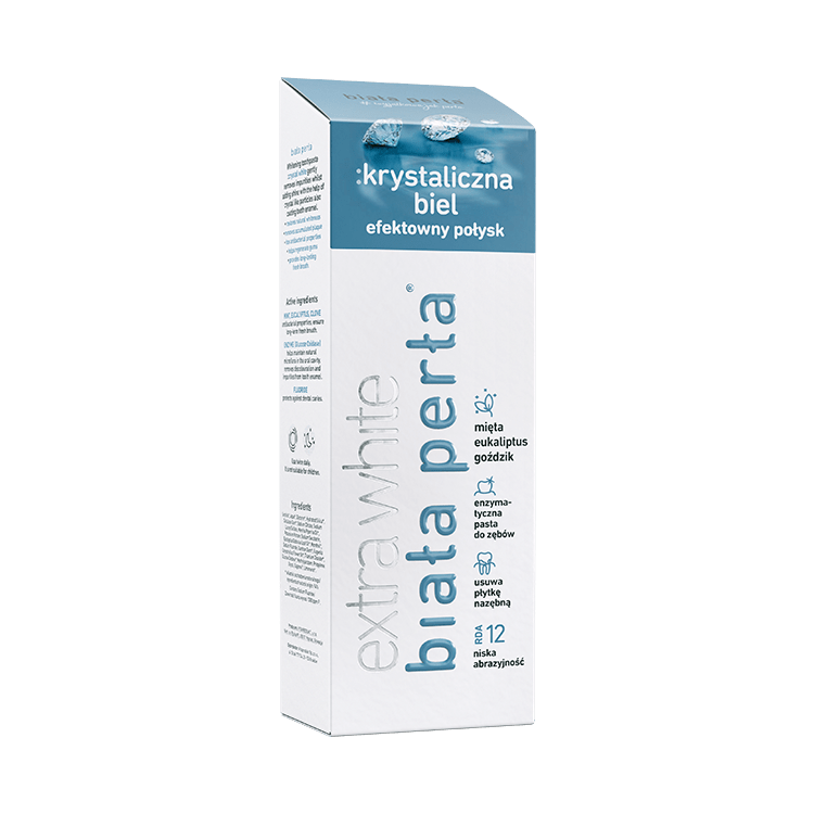 Biała Perła :krystaliczna biel Wybielająca pasta do zębów 75ml Biała Perła :krystaliczna biel Wybielająca pasta do zębów 75ml