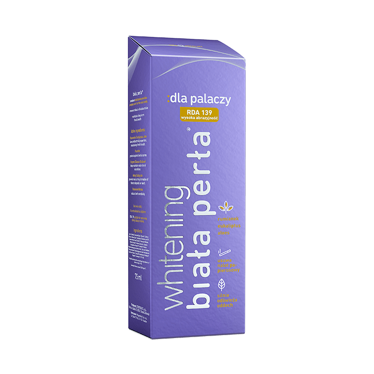 BIAŁA PERŁA :dla palaczy Wybielająca pasta do zębów 75ml BIAŁA PERŁA :dla palaczy Wybielająca pasta do zębów 75ml