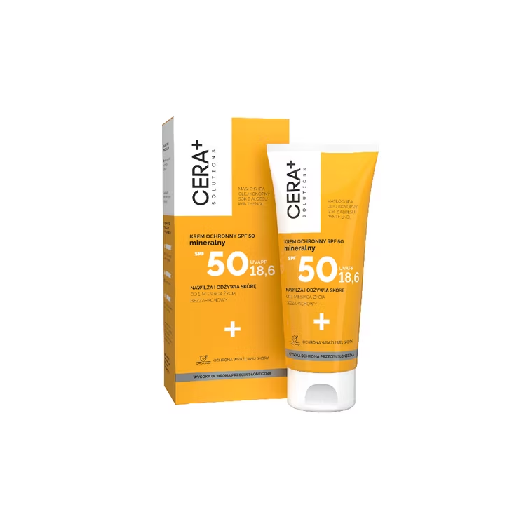 Cera+ Solutions Krem ochronny SPF 50 mineralny 50ml Cera+ Solutions Krem ochronny SPF 50 mineralny 50ml