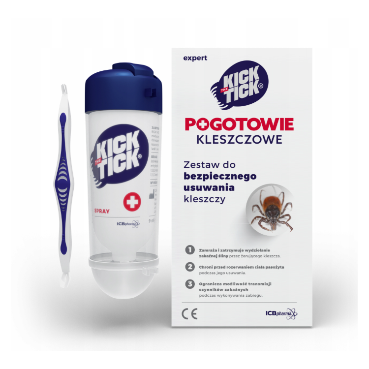 KICK THE TICK® expert Zestaw do bezpiecznego usuwania kleszczy 9ml KICK THE TICK® expert Zestaw do bezpiecznego usuwania kleszczy 9ml
