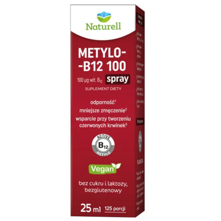 Naturell Metylo-B12 100 Spray 25 ml Naturell Metylo-B12 100 Spray 25 ml