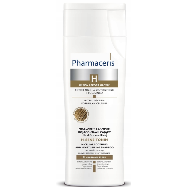 PHARMACERIS H Micelarny szampon kojąco-nawilżający do skóry wrażliwej 250 ml