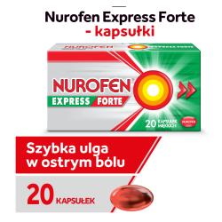 Nurofen EXPRESS Forte 400 mg 20 kapsułek