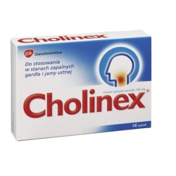 Cholinex 16 pastylek do ssania