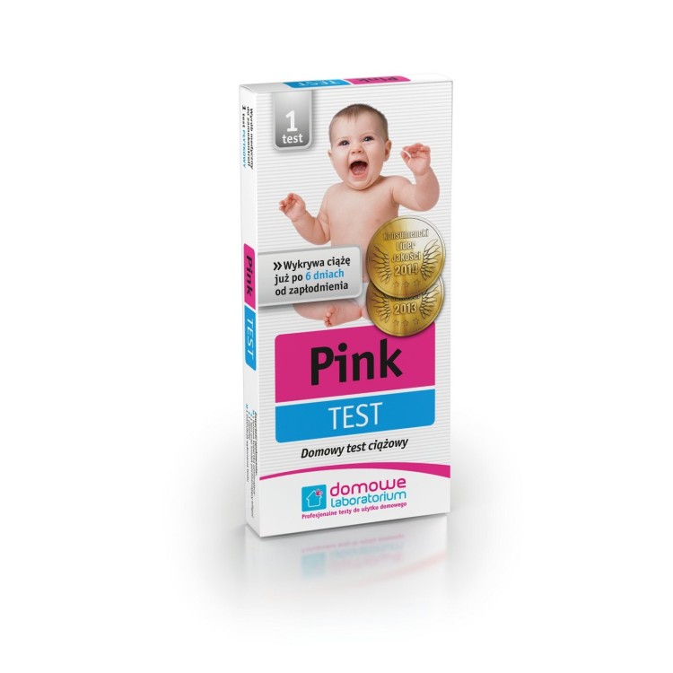 Test ciążowy PINK TEST płytkowy 1 sztuka