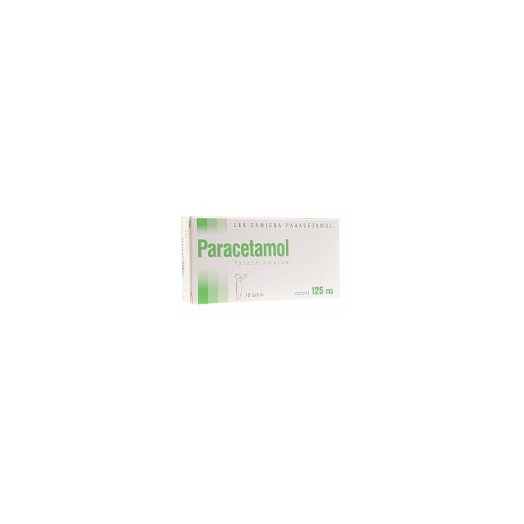 Paracetamol czopki 0,125g 10 czopków (Hasco-Lek)